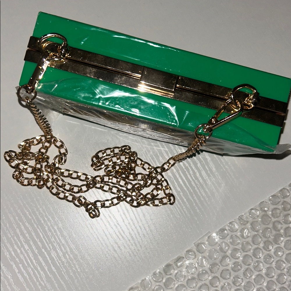 Green evil Eye Design Clutch Bag - Picture 2 of 7